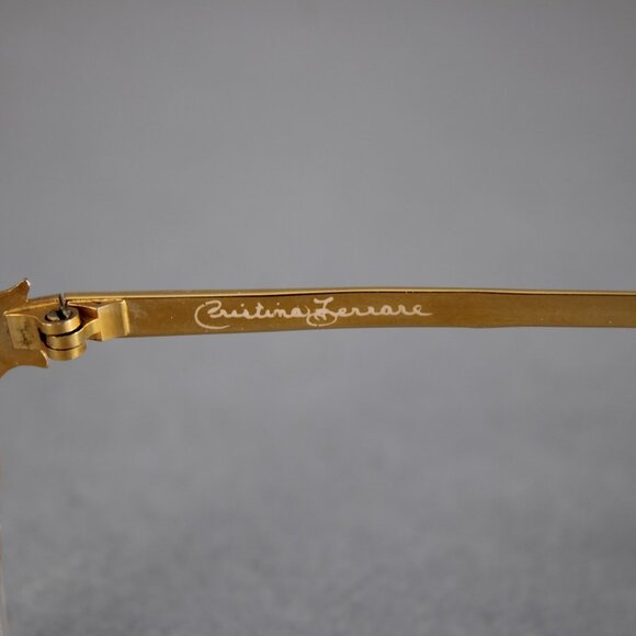 Carolina Herrera Eyeglass Frames Gold Pink Optica Wide Eyeglass Frames - Picture 8 of 12